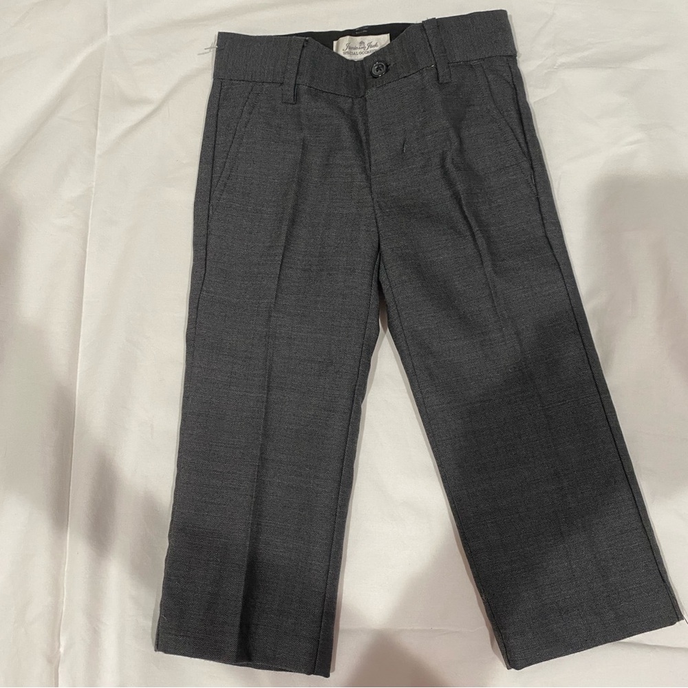 RARE Janie & Jack Boys 2T Trousers 100% WOOL LINING- Special Occasion Line